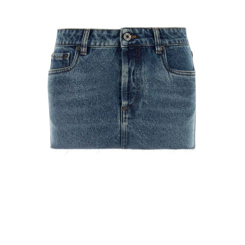 Miu Miu Women Denim Mini Skirt